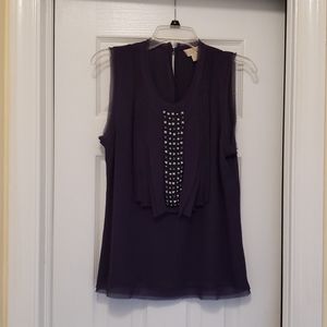 Michael Kors sleeveless blouse (Dark Purple)